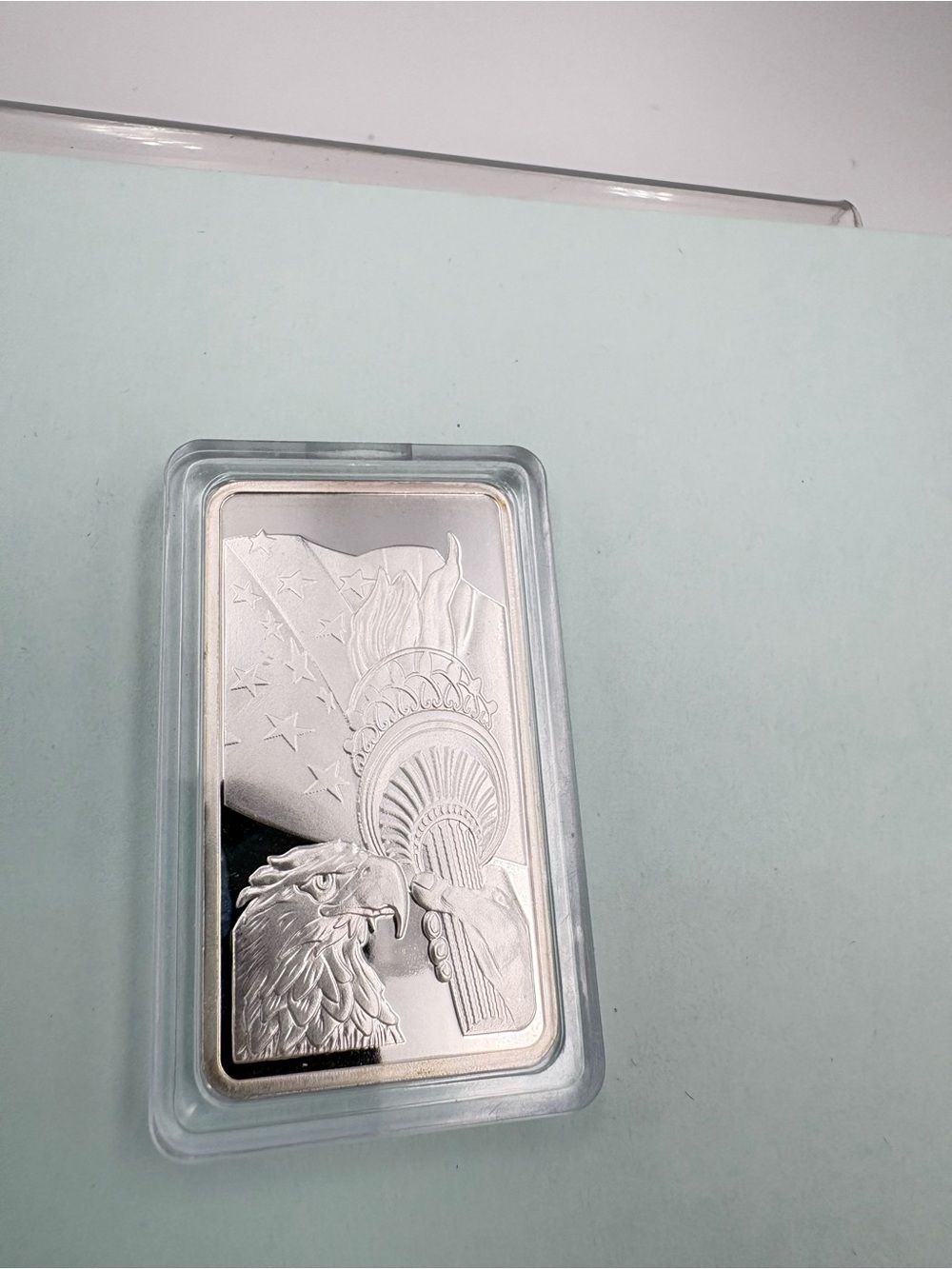 US Silver Clad Souvenir Silver Plated Bar “Statue of Liberty” - Picture 6 of 8